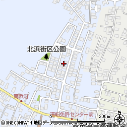 秋田県秋田市新屋北浜町6周辺の地図