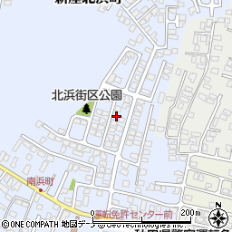 秋田県秋田市新屋北浜町6-21周辺の地図