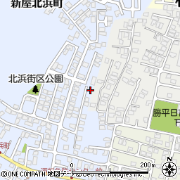 秋田県秋田市新屋北浜町4周辺の地図
