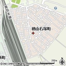 秋田県秋田市楢山石塚町12-15周辺の地図