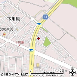 岩手県盛岡市下太田下川原127周辺の地図