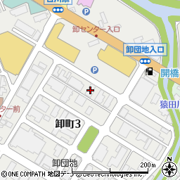 カネタ・ツーワン秋田支店周辺の地図
