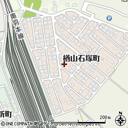 秋田県秋田市楢山石塚町12-16周辺の地図