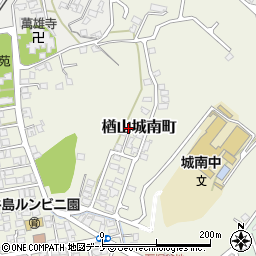 秋田県秋田市楢山城南町3周辺の地図