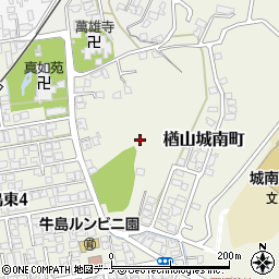 秋田県秋田市楢山城南町1周辺の地図
