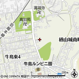 秋田県秋田市楢山城南町1-78周辺の地図