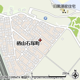 秋田県秋田市楢山石塚町21-26周辺の地図