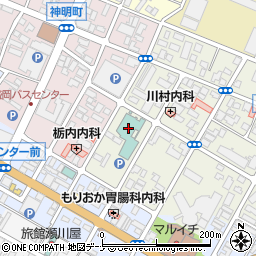 サンセール盛岡周辺の地図