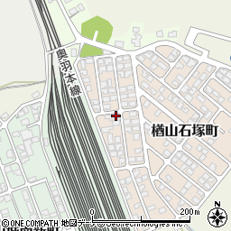 秋田県秋田市楢山石塚町5-7周辺の地図