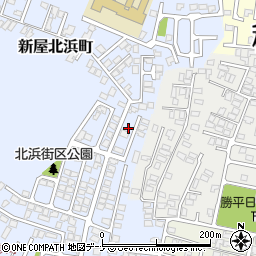秋田県秋田市新屋北浜町3-15周辺の地図