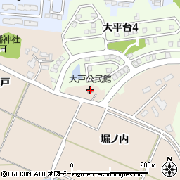 大戸公民館周辺の地図
