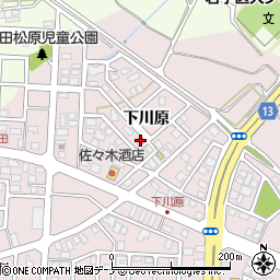 岩手県盛岡市下太田下川原139-65周辺の地図