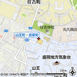 ヒラトヤ理容山王店周辺の地図