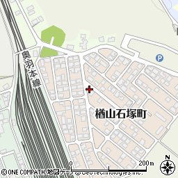 秋田県秋田市楢山石塚町13-28周辺の地図