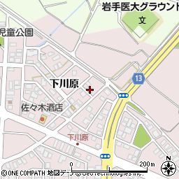 岩手県盛岡市下太田下川原139-22周辺の地図