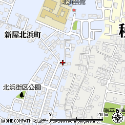 秋田県秋田市新屋北浜町3周辺の地図
