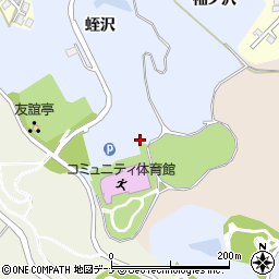 一つ森公園トイレ周辺の地図