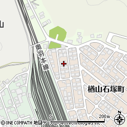秋田県秋田市楢山石塚町2周辺の地図