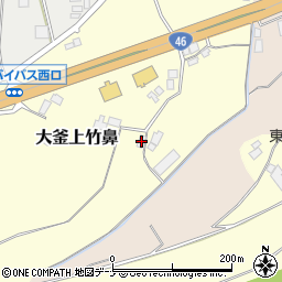 岩手県滝沢市大釜上竹鼻69周辺の地図