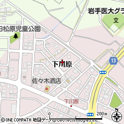 岩手県盛岡市下太田下川原139-27周辺の地図