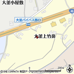 岩手県滝沢市大釜上竹鼻38-3周辺の地図