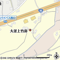 岩手県滝沢市大釜上竹鼻70周辺の地図