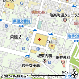 川徳百貨店　ベベコーナー周辺の地図