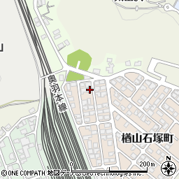 秋田県秋田市楢山石塚町2-6周辺の地図