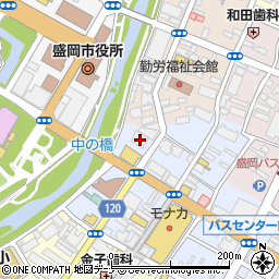 岩手銀行中ノ橋支店周辺の地図