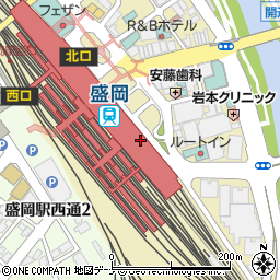 ＩＧＲいわて銀河鉄道株式会社　インフォメーション周辺の地図