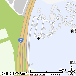 秋田県秋田市新屋北浜町24-16周辺の地図