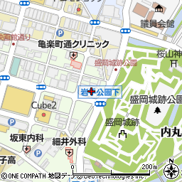 岩手県　私学協会周辺の地図