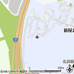 秋田県秋田市新屋北浜町24周辺の地図