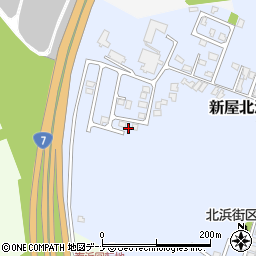 秋田県秋田市新屋北浜町24-4周辺の地図