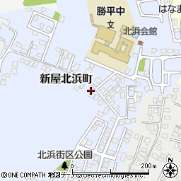 秋田県秋田市新屋北浜町15-41周辺の地図