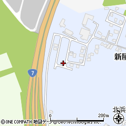 秋田県秋田市新屋北浜町22-10周辺の地図
