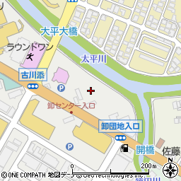 秋田県秋田市卸町2丁目1周辺の地図