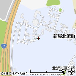 秋田県秋田市新屋北浜町20-3周辺の地図