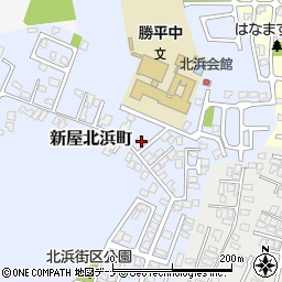 秋田県秋田市新屋北浜町14-6周辺の地図