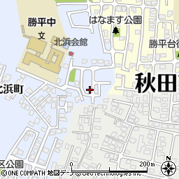 秋田県秋田市新屋北浜町2-31周辺の地図