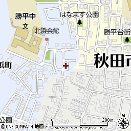 秋田県秋田市新屋北浜町2-37周辺の地図