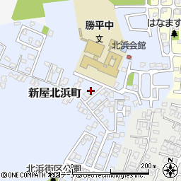 秋田県秋田市新屋北浜町14-5周辺の地図