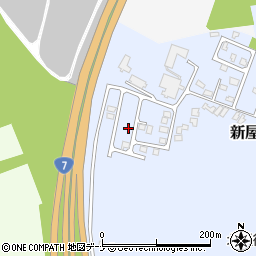 秋田県秋田市新屋北浜町22-6周辺の地図