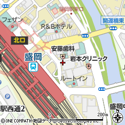 ＮＰＣ２４Ｈ盛岡駅前パーキング周辺の地図