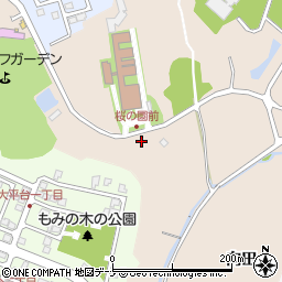 秋田県秋田市下北手梨平登館周辺の地図