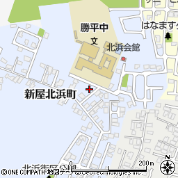 秋田県秋田市新屋北浜町14-2周辺の地図