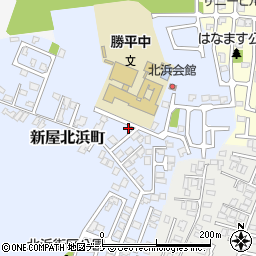 秋田県秋田市新屋北浜町14-1周辺の地図