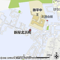 秋田県秋田市新屋北浜町14-8周辺の地図