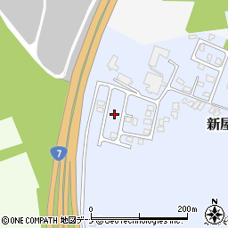 秋田県秋田市新屋北浜町22周辺の地図