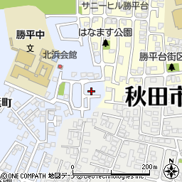 秋田県秋田市新屋北浜町2-40周辺の地図